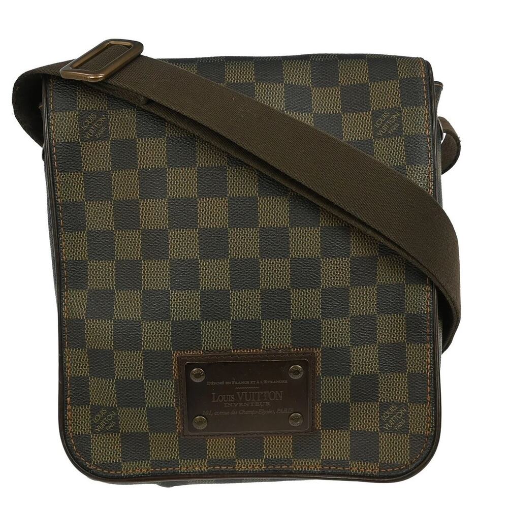 Louis Vuitton Brooklyn PM Damier Ebene Messenger Crossbody Bag Brown Unisex - Picture 2 of 16
